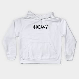 Heavy typographic logo design Kids Hoodie